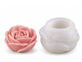 Molde silicona rosa 3D grande